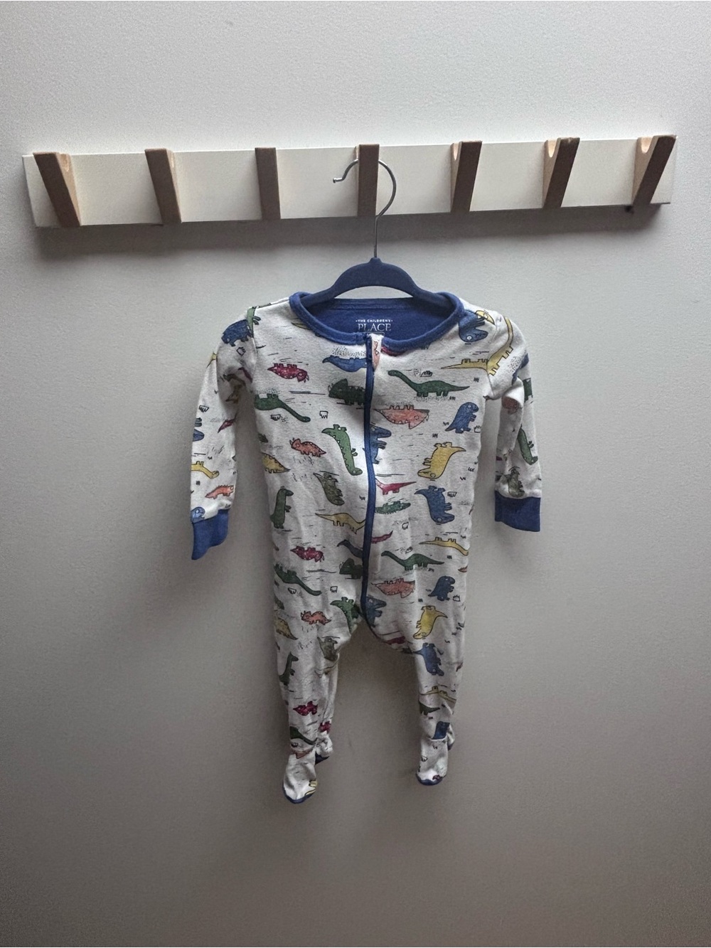 (5 for $20) Multi-Colored Dinosaur Infant Onesie